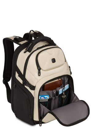 Swissgear Endure 17 inch Laptop Backpack - Gusseted organizer compartment with key/fob clip and multiple divider pockets for pens, mobile phone, ID card and memory stick