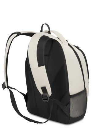 SWISSGEAR 1186 Laptop Backpack - Special Edition - Cream Black Ergonomically contoured straps with padded breathable fabric for maximum comfort