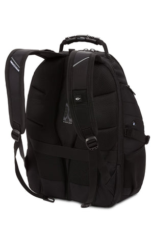 SWISSGEAR 1900 BlackedOut ScanSmart Laptop Backpack  Ergonomically contoured, padded shoulder straps