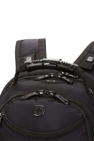 SWISSGEAR 1900 Black Series ScanSmart Laptop Backpack Reinforced, molded top handle