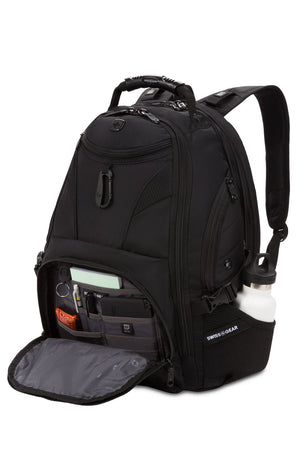 SWISSGEAR 1900 Black Series ScanSmart Laptop Backpack  RFID-protected organizer compartment