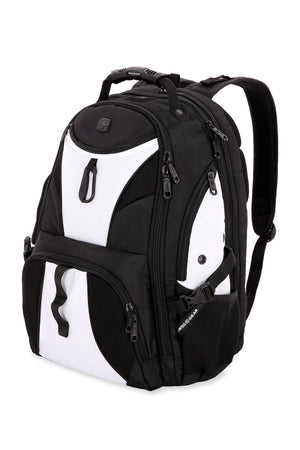 SWISSGEAR 1900 Black Series ScanSmart Laptop Backpack - Black/White