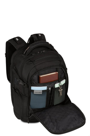 SWISSGEAR 5358 USB ScanSmart Laptop Backpack with Organizer compartment with key fob and multiple divider pockets for pens, mobile phone, ID card and memory stick 