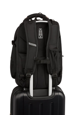 SWISSGEAR 5358 USB ScanSmart Laptop Backpack Add-a-bag trolley strap to slip over carry ons