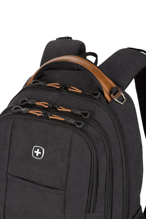 SWISSGEAR 5505 Laptop Backpack Padded top carry handle with side metal D-ring to attach gear to