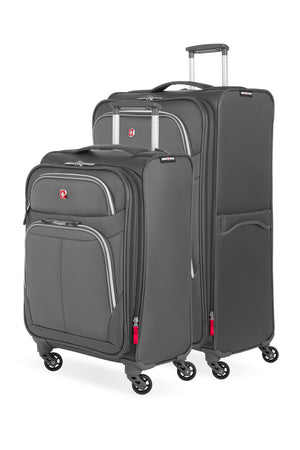 SWISSGEAR 6270 Expandable Liteweight 2pc Spinner Luggage Set - Pewter
