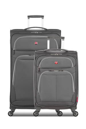 SWISSGEAR 6270 Expandable Liteweight 2pc Spinner Luggage Set - Pewter