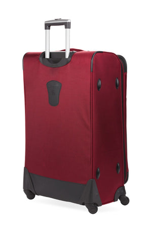 SWISSGEAR Sion 6283 Expandable 3pc Spinner Luggage Set - Burgundy Polyurethane kickplate protects luggage from damage