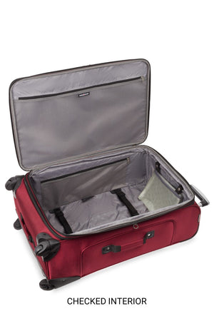 SWISSGEAR Sion 6283 Expandable 3pc Spinner Luggage Set - Burgundy Removable zippered wet pouch