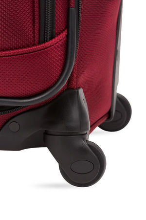 SWISSGEAR Sion 6283 Expandable 3pc Spinner Luggage Set - Burgundy Four 360-degree, multi-directional spinner wheels for maximum maneuverability