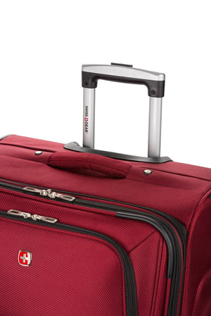 SWISSGEAR Sion 6283 Expandable 3pc Spinner Luggage Set - Burgundy Reinforced padded top handle, and integrated side and bottom handle for easy lifting and carrying