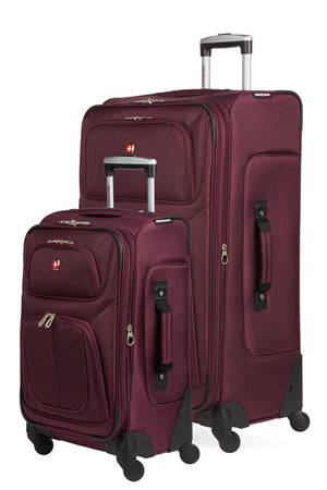 SWISSGEAR Sion 6283 Expandable 2pc Spinner Luggage Set in Merlot