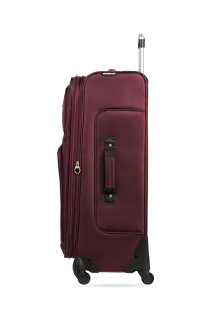 SWISSGEAR Sion 6283 Expandable 2pc Spinner Luggage Set - Merlot Reinforced padded, top & side handles, with an integrated bottom handle for easy lifting and carrying