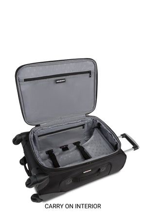 SWISSGEAR Sion 6283 Expandable 3pc Spinner Luggage Set - Black