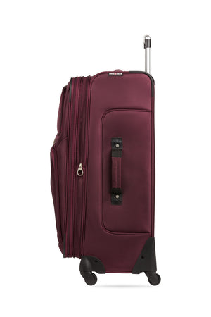 Swissgear Sion 6283 Expandable 3pc Spinner Luggage Set - Merlot - Front zippered storage compartments