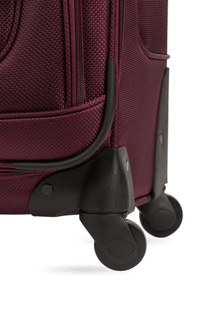 Swissgear Sion 6283 Expandable 3pc Spinner Luggage Set - Merlot - 4 360° spinner wheels