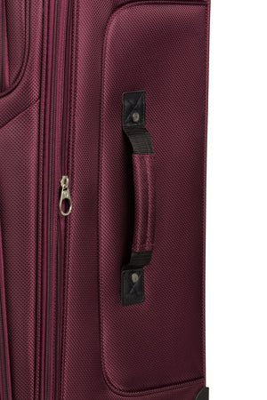 Swissgear Sion 6283 Expandable 3pc Spinner Luggage Set - Merlot - Side carry handle 