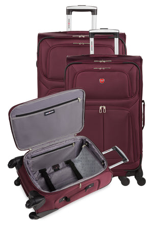 Swissgear Sion 6283 Expandable 3pc Spinner Luggage Set - Merlot