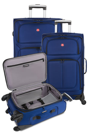 SWISSGEAR Sion 6283 Expandable 3pc Spinner Luggage Set - Blue