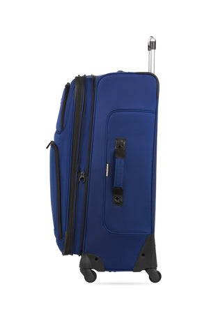 SWISSGEAR Sion 6283 Expandable 2pc Spinner Luggage Set in Blue Expands for additional interior space