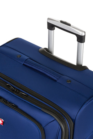 SWISSGEAR Sion 6283 Expandable 2pc Spinner Luggage Set - Blue Reinforced padded, top & side handles, with an integrated bottom handle for easy lifting and carrying