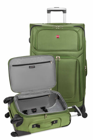 SWISSGEAR Sion 6283 Expandable 2 Piece Spinner Luggage Set - Evergreen
