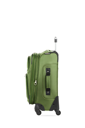 SWISSGEAR Sion 6283 21 inch Expandable Carry On Spinner Luggage - Evergreen Expands for additional interior space 