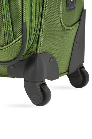 SWISSGEAR Sion 6283 21 inch Expandable Carry On Spinner Luggage - Evergreen Four 360-degree, multi-directional spinner wheels for maximum maneuverability