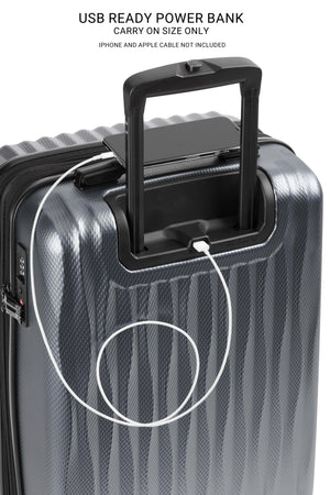 SWISSGEAR Energie 2-Piece Spinner Set - Iron Grey