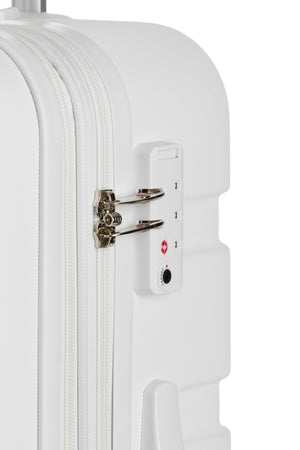 SWISSGEAR Signature Medium Checked Spinner - White