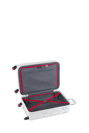 SWISSGEAR Signature Medium Checked Spinner - White