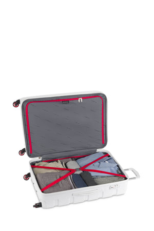 SWISSGEAR Signature Large Checked Spinner - White