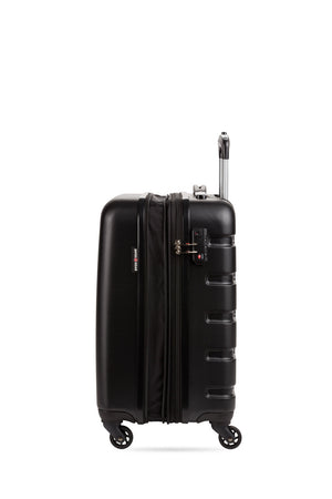 SWISSGEAR Signature 18” Expandable Carry On Hardside Spinner Luggage - Black Expands for additional packing space  