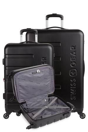 SWISSGEAR 7366 Expandable 3pc Hardside Luggage Set - Black