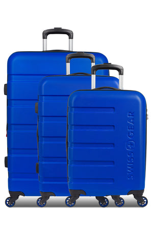 Swissgear 7366 Signature Expandable 3 Piece Hardside Luggage Set - Cobalt Blue