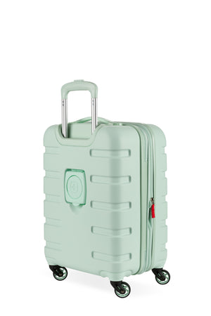 SWISSGEAR Signature 18” Expandable Carry On Hardside Spinner Luggage - Clearly Aqua Lightweight, rugged ABS hardside case