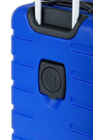 SWISSGEAR Signature 18” Expandable Carry On Hardside Spinner Luggage - Cobalt Blue Patented cupholder on its exterior