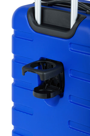 SWISSGEAR Signature 18” Expandable Carry On Hardside Spinner Luggage - Cobalt Blue Patented pop-out cupholder on its exterior