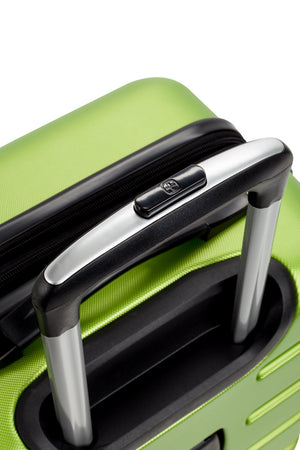 SWISSGEAR 7366 Expandable 3pc Hardside Luggage Set - push-button aluminum locking telescopic handle