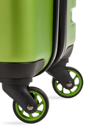 SWISSGEAR 7366 Expandable 3pc Hardside Luggage Set - Four 360-degree wheels for easy maneuverability