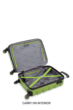 SWISSGEAR 7366 Expandable 3pc Hardside Luggage Set - Elastic tie-down clothing straps