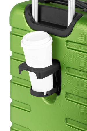 SWISSGEAR Signature 18” Expandable Carry On Hardside Spinner Luggage - Lime Patented foldable cupholder on its exterior