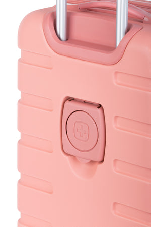 SWISSGEAR Signature 18 inch Expandable Carry On Hardside Spinner Luggage - Coral Almond