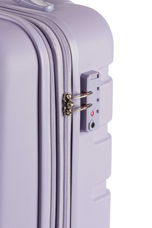 SWISSGEAR Signature 18” Expandable Carry On Hardside Spinner Luggage - Evening Haze TSA-approved combination lock