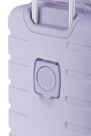 SWISSGEAR Signature 18” Expandable Carry On Hardside Spinner Luggage - Evening Haze Patented foldable cupholder on its exterior