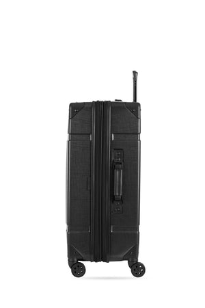 Swissgear 7639 Expandable Trunk 2 Piece Spinner Set – Black Durable reinforced wrapped Side grab handle (26