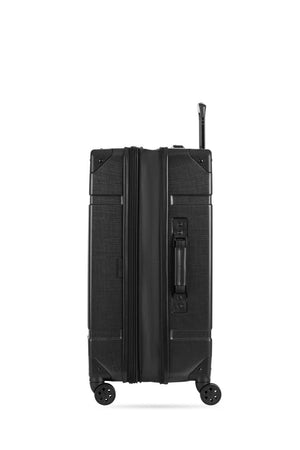 Swissgear 7639 Expandable Trunk 2 Piece Spinner Set – Black All pieces expand for additional packing space