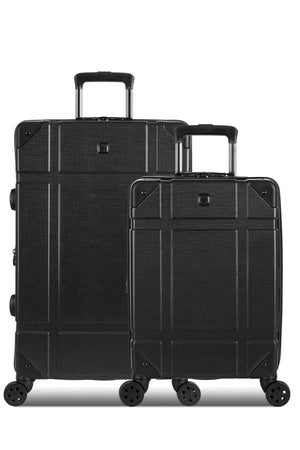 Swissgear 7639 Expandable Trunk 2 Piece Spinner Set – Black 