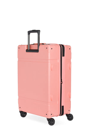 Swissgear 7639 Expandable Trunk 2 Piece Spinner Set – Coral Rugged ABS construction