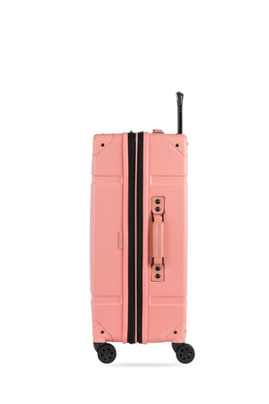 Swissgear 7639 Expandable Trunk 2 Piece Spinner Set – Coral Durable reinforced wrapped Side grab handle (26